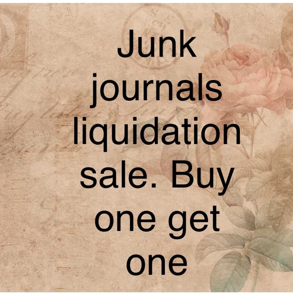 Please read this first *DIY  journals liquidation sale buy one get one free*